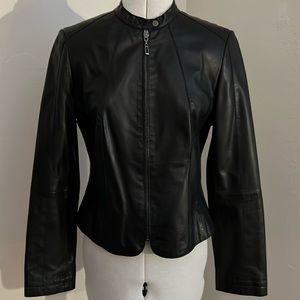 Betty Barclays Leather blazer - size 38